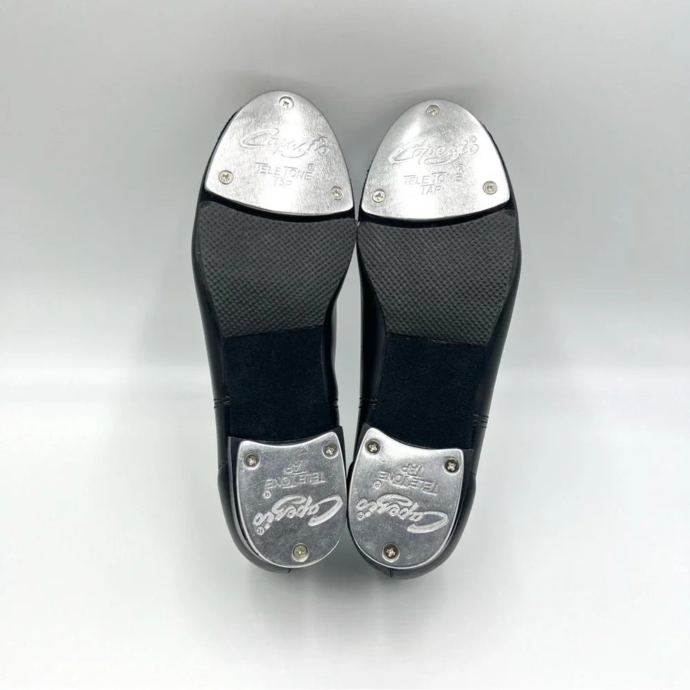 Capezio Womens Size 5 Fluid Black Lace Up Tap‎ Dance Shoes Style Model CG17